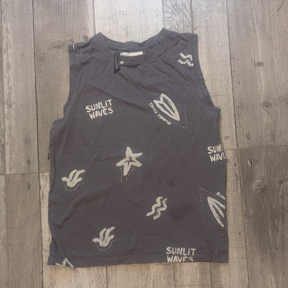 5️⃣ Zara, Sunlit Waves Tank, Sz 9 - 10